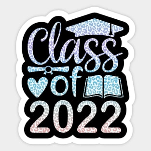 Class Of 2022 Graduation Senior 2022 Men Girl Shirt leopard Sticker
